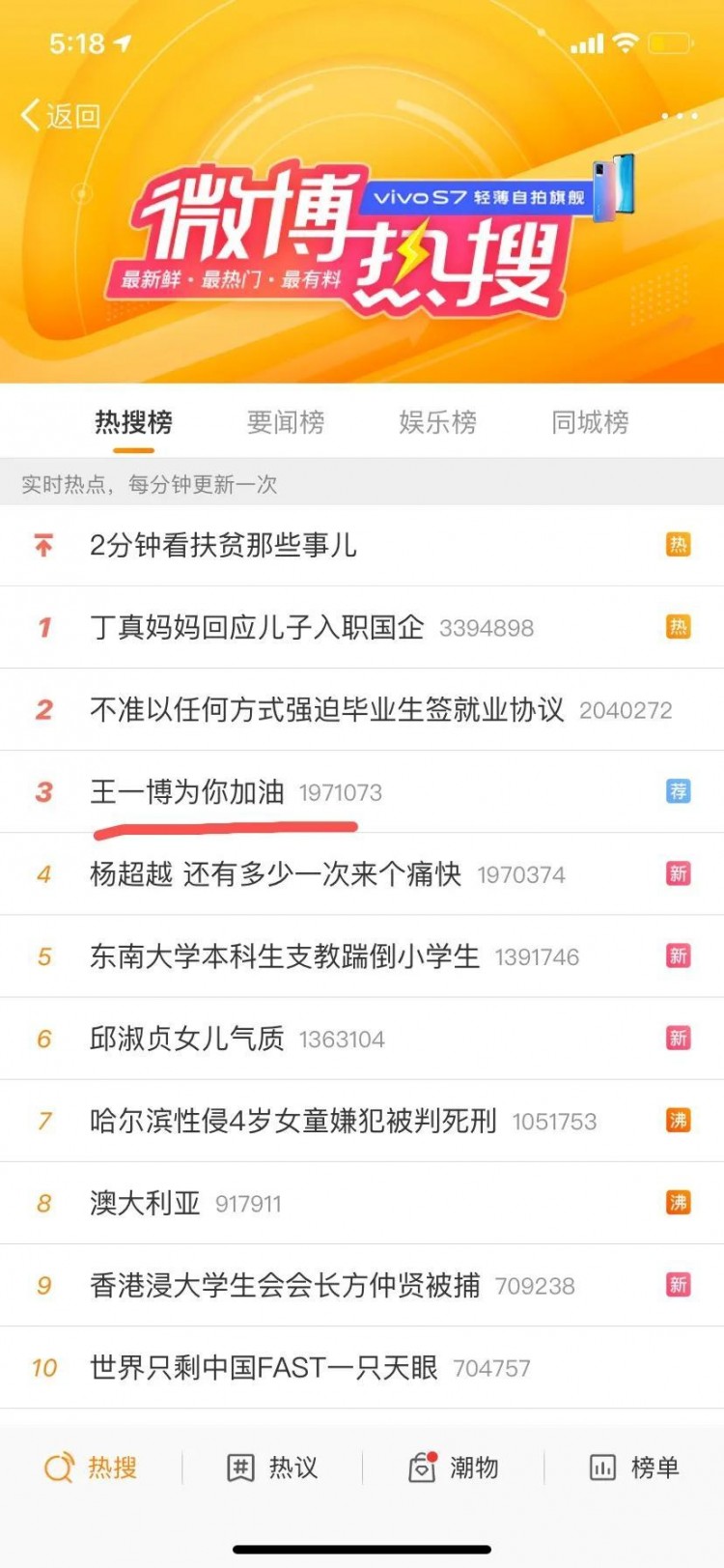 我亲身参与微博热搜第一赚了1.5元